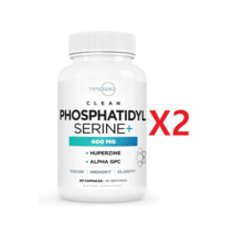 타입제로 포스파티딜세린 400mg 알파 GPC 후퍼진A 함유 90캡슐 2통 약 3개월분, 90정, 2개