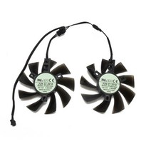 85mm t129215su diy 팬 4pin 냉각 팬 기가바이트 gtx 1050 1060 1070 960 rx 470 480 570 580 그래픽 카드 쿨러 팬, 2개