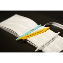 필리아커피 클립펜 CLIPEN 0.7mm 중성펜, 화이트 - Thank you