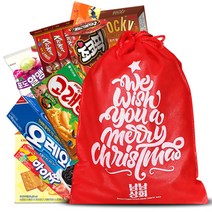 [냠냠상회]고래밥 오레오 초코픽등 크리스마스 과자 선물 세트 복주머니