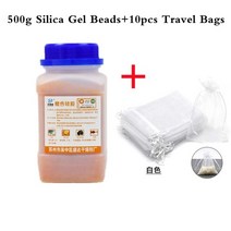 카메라제습함 카메라 보관함 제습 렌즈통 제습기 케이스 500g 실리카겔 건조제 수분 흡수 및 탈취 방 신발 캐비닛 건조제 전자 제품 방습, 오렌지와 여행가방
