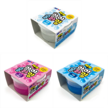 7000 아모스 NEW 아이슬라임 300g/ 투명 하늘 핑크 액체괴물 슬라임, 300g