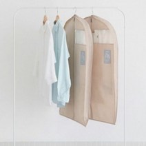 하우스플랜 옷커버 2p 슈트 행거덮개 덮개커버 옷장정리 옷장정, 색상:인디핑크