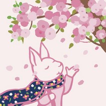 모모픽스페인팅 DIY유화그리기 25x25cm 소형, B31 꽃향기날리는날