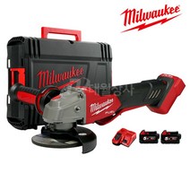 밀워키 충전그라인더 M18 FSAGV125XPDB-502X 5인치 속도조절/브레이킹/패들, 1개