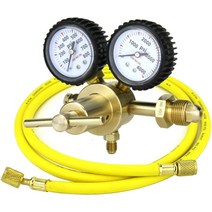 SÜA - 질소 가스 레귤레이터 0-600 PSIG - HVAC 퍼징 - 압력 충전 - 0.6cm(1/4인치) 플레어 커넥터 - 152., 02 Regulator Only