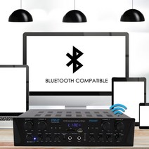 Pyle 인티 앰프 블루투스 홈시어터 리시버 오디오 USB 컴퓨터 가정용, 기본