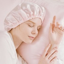 천연실크 헤어캡 수면캡 무선헤어캡 손상모 상한머리복구 머릿결좋아지는법, 장발형A, 그레이