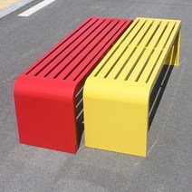 컬러 정원 공원 옥상 벤치 의자 루프탑 커피숍 카페용, 120x40x45 화이트