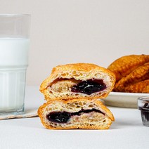 베비에르 전국 빵집순례명소 광주 수제 블루베리 아몬드 크림 파이 5개입 선물용 수제파이 1BOX, 1박스