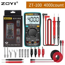 ZOYI 디지털 멀티 미터 ZT-98/100/101/102/102A 자동 범위 설정 6000 AC/DC 전류계 전압계 옴 Hz Ture RMS 테스터 휴대용, [01] ZT-101 with 16in1