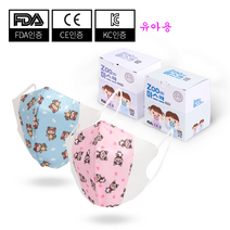 미국FDA승인 3D 입체 3중 MB필터 한국 KC인증 1~3세 유아용 마스크 낱개포장(30매)