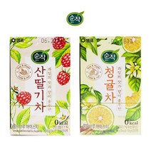 순작 산딸기차/ 청귤차 티백/ 과일티백/ 에이드만들기, 청귤차20T, 본상품선택