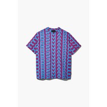 마크제이콥스 [마크제이콥스] 모노그램 빅 T-셔츠_Purple/Blue (MJTAA22003PPX)