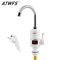 업소용 전기 온수기 보일러 돼지꼬리 겨울 히터 atwfs Instant hot water heater 탭 fast 순간 온도 조절기 for water heater 3000w, 없음