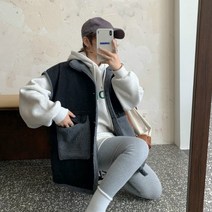 니트베스트 패딩바라클라바 니트후드클라바 빈티지니트쪼끼 크롭패딩조끼 여성누빔패딩조끼