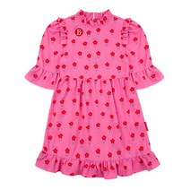 베베드피노 키즈 플레르 퍼프 여아 원피스 유아 캐주얼 드레스 스커트 핑크 BP31OP437