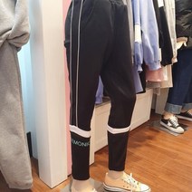 애플핑크절개포인트슬림핏기모트레이닝바지APP8Q703GSB산본뉴코아