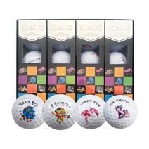 멘탈 메이트 응원 골프공 12구 화이트 1개세인트나인