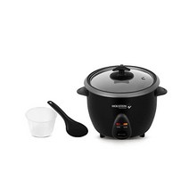 Holstein Housewares 8컵 밥솥 블랙 - 편리하고 사용자 친화적이며 따뜻한 요리 기능 쌀 퀴노아 오트밀 스튜 및 곡물에 이상적, 8-Cup