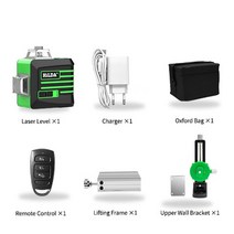 수평 센서 광파기 레이저자 힐다 레이저 레벨 12 라인 3d 레벨 셀프 레벨링 360, 3d 12줄 세트18, 1개