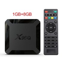 TV셋톱박스 스마트TV Allwinner H313 안드로이드 10 X96Q 8GB 16GB 쿼드 코어 4K 60fps 2.4G 와이파이 구글 플레이 스토어 미디어, 1.미국 플러그 - 1GB 8GB