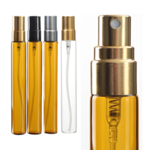 향수 용기 스프레이 공병 투명 브라운 휴대용 화장품 리필용기, AI골드캡 투명스프레이5ml