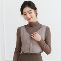 칠색 초경량 기모 여성 이너 패딩조끼