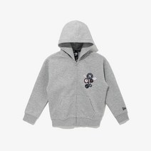 뉴에라키즈 [뉴에라키즈]MLB 핀 버튼 뉴욕 양키스 후드 집업 헤더 그레이(13371329)