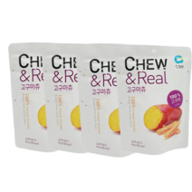 댕Ol몰 청정one 츄앤릴 고구마츄 100프로 간식 대용 리얼고구마 60g, 4개