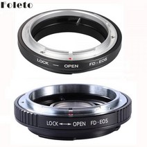 캐논 미러리스 마운트 아답터 FD 렌즈 용 Foleto 어댑터 EOS (EF EF-S) SLR 카메라 바디 Canon 1D 1DS Mark II III IV 에 적합, FD-EOS NO GLASS