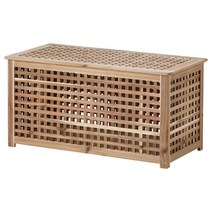 이케아 HOL 수납테이블 대형 수납함 아카시아나무 98x50, 아카시아나무 703.530.22