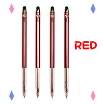 [마치]보석달린 크리스탈 UV 터치볼펜, 5개입, 레드