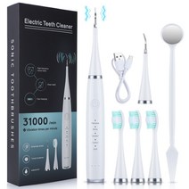셀프치석제거기 전동 초음파 치석제거기 스케일링 전기 치과 치과 타르타르 플라크 얼룩, 협력사, 하얀색