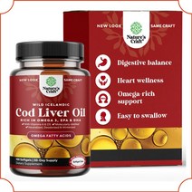 코드리버오일 대구간유 EPA DHA 오메가3 오메가지방산 100정 네이쳐스크레프트, 1개