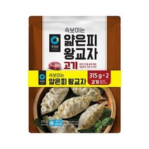 청정원 야식 청정원 얇은피왕교자 고기 630g(315g 2ea) 별미 술안주 혼술 자취 캠핑 간식 도시락 체중조절, 30set