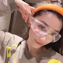 투명 보안경 2개( 1set ) 작업보안경 눈보호안경 방역안경 먼지 파편차단 안전고글 작업안경 물놀이