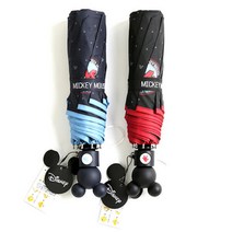 아트박스/더로라 미키마우스 3단자동우산 - 미키 와펜 우산 e702