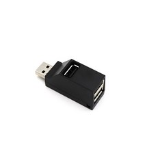 미니 USB 3.0 허브 3 포트 멀티 분배기 어댑터 자동차 2.0 고속 태블릿 노트북 PC 컴퓨터 액세서리, 01 USB 2.0 HUB Black