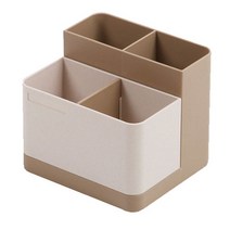 창신)유니크다용도펜슬홀더(베이지) 펜접시 꽂이