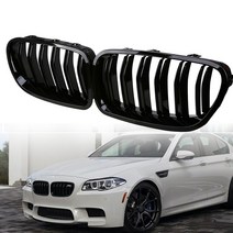 BMW F10 5시리즈 그릴 2줄 블랙 3색 포인트 튜닝 M5 M퍼포먼스 그릴 520i 525i 540i 520d 530d 535d 550d M5 00162, 1번 올블랙 그릴