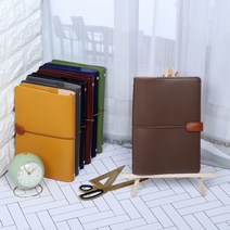 2023 초콜릿 6공 다이어리 가죽 다꾸 시스템 DIARY 장 일기 제작, 쿠팡 말차초코