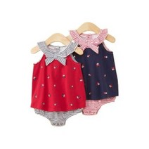 스트라이프 마린 원피스 룸퍼(3-24개월)203458 B12-18M