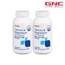 [GNC] 칼슘 앤 마그네슘 플러스 세트 (60정x2개), 단품, 단품