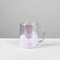 젊은이마켓 홈카페 오로라 내열 유리컵 홀로그램 머그컵 300ml, 오로라 머그300ml
