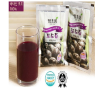 함초롬 순수 100% 천연 과일즙[100ml]포도즙 50팩, 100ml, 250개