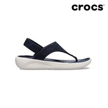 [크록스(CROCS)] [크록스] 여성 라이트라이드 메쉬 플립 네이비 205477-462