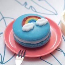 캔들바다 수제몰드 - 마카롱 & 뚱카롱 뚜껑 8종 (필링 2종) ( ), [ 2번 - 금잔화 마카롱 뚜껑 ]