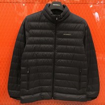 머렐NCBC 머렐 남성 가벼운 나일론 소재를 사용한 하이넥 경량 구스다운 자켓 블랙