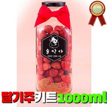 간편한 담금주 딸기베리주 1000ml 만들기 키트 건강하고 맛있는 주류 습관 홈파티 선물용, 상세페이지 참조